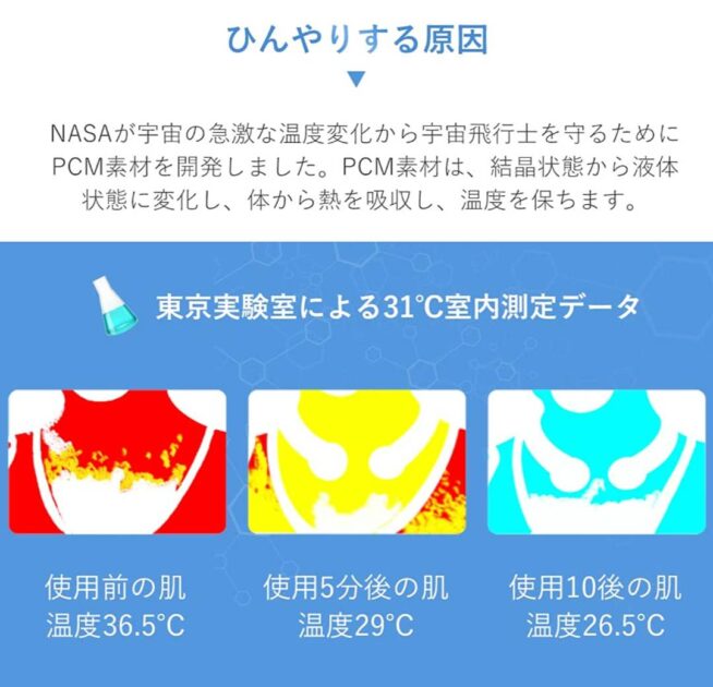 体感温度が10℃下がる