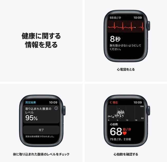 Apple Watch Series 7（GPSモデル）_健康情報