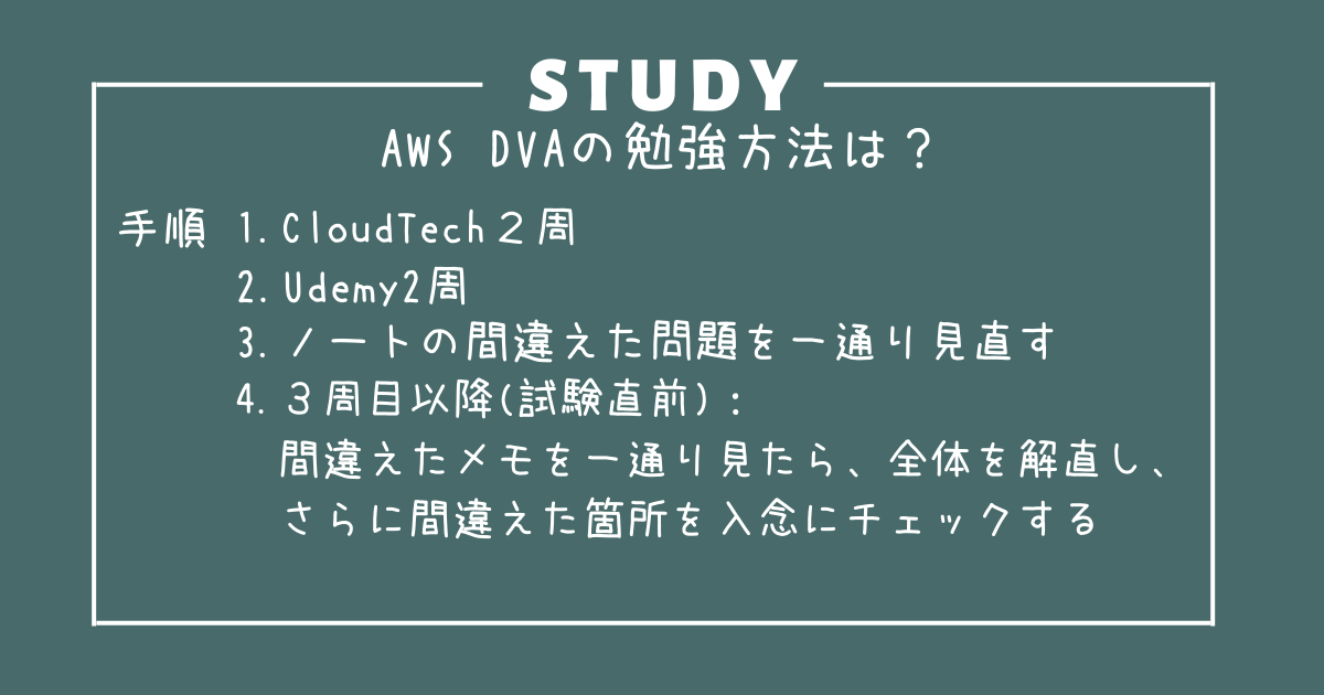 僕が実際に合格したAWS-DVA勉強方法