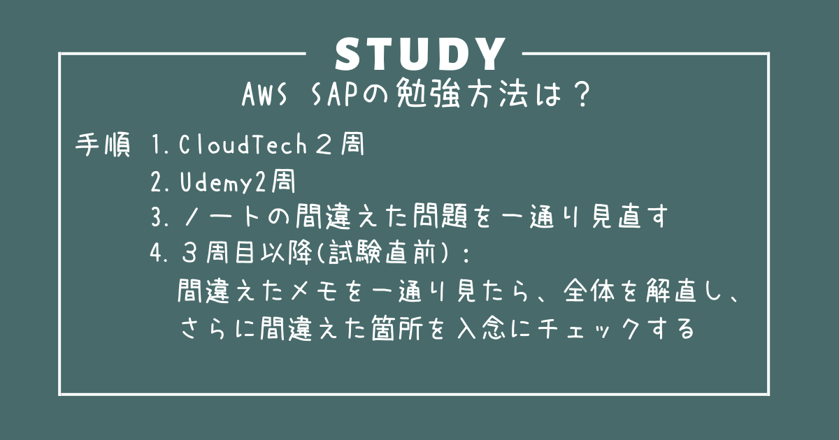 僕が実際に合格したAWS-SAP勉強方法