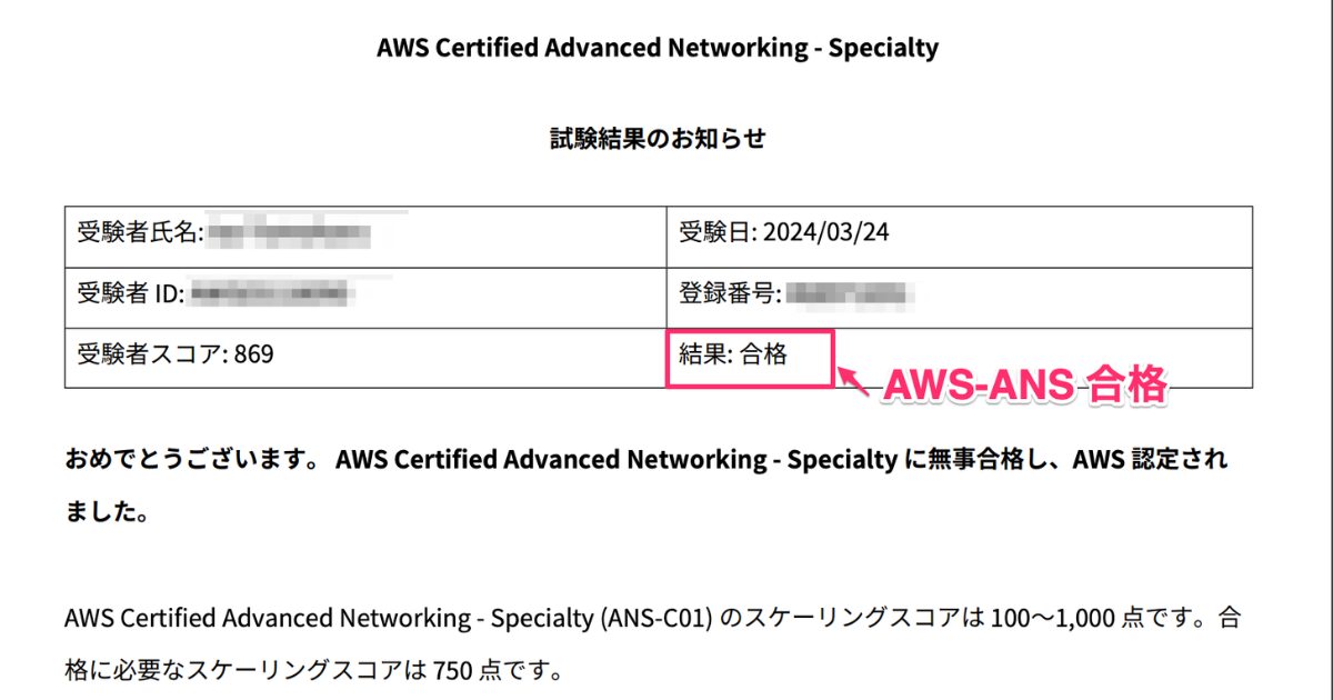 AWS-ANS-C01合格認定